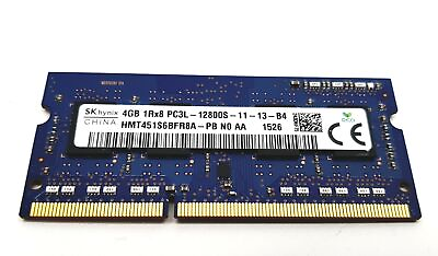 #ad Hynix 4GB DDR3 PC3L 12800S 1600MHz 1Rx8 Laptop Memory Ram HMT451S6BFR8A PB $6.99