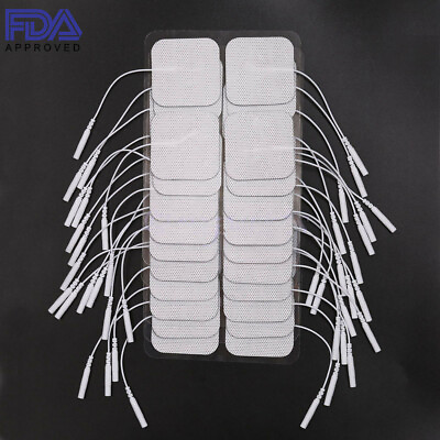 #ad 40 TENS Electrode Pads EMS Replacement Unit 7000 3000 2x2 Muscle Stimulator BULK $9.93