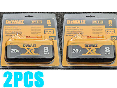 #ad 2PCS Dewalt DCB208 8.0AH Battery 20V MAX Compact Li ion XR Power Tools $118.99