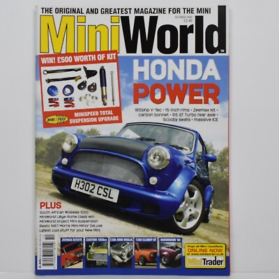 #ad Mini World Magazine October 2004 165BHP Honda Powered V Tec Mini Clubman Estate AU $5.95
