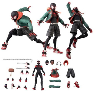 #ad Spiderman Miles Morales PVC Action Figure Toy Across the Spider Verse Collection $24.99
