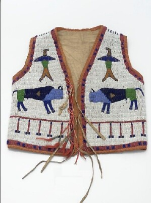 Native American Design Handmade Beaded Vest Front Powwow Regalia XNV504 #ad $499.00