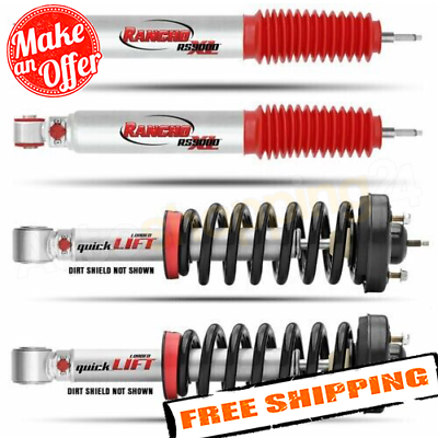 Rancho Front QuickLIFT Struts amp; 2 Rear RS9000XL Shock Absorbers #ad $740.22