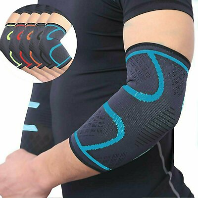 #ad 2X Elbow Brace Compression Support Sleeve Arthritis Tendonitis Reduce Joint Pain $6.25