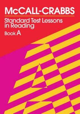 #ad McCall Crabbs Standard Test Lessons in Reading Book A Paperback GOOD $5.80