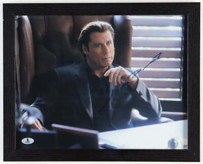 #ad John Travolta Signed quot;The Punisherquot; Custom Framed Photo Beckett $231.00