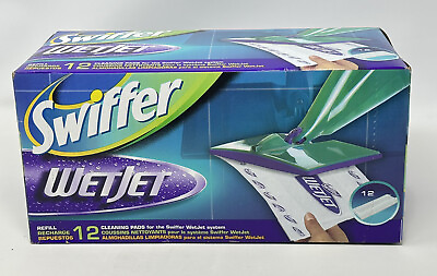 #ad Swiffer Wet Jet Cleaning Pads Refill 12 Pack New amp; Sealed $15.18