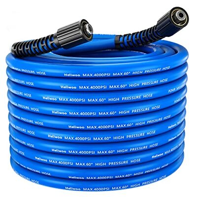 #ad Flexible Pressure Washer Hose 25FT X 1 4quot; Kink Resistant Max 4000 PSI Power W... $24.11