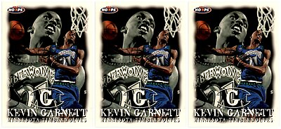 #ad 3 1998 Hoops #10 Kevin Garnett Minnesota Timberwolves Card Lot $4.24