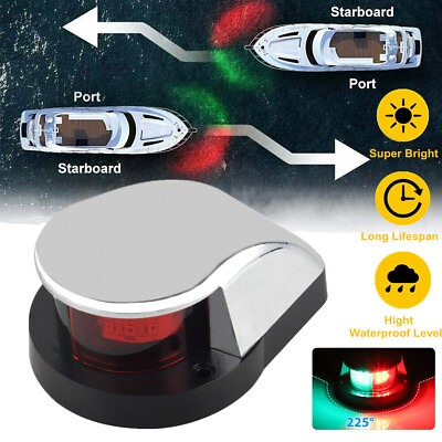#ad Boat Navigation Lights Red and Green LED Marine Navigation Light Boat Bow Light $13.31