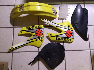 #ad 2003 Suzuki RM100 fuel tank shrouds number plate side covers front fender $59.00