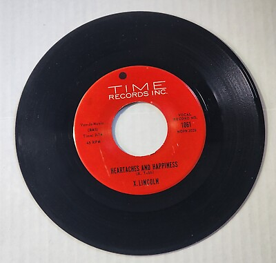 #ad Heartaches And Happiness Stand In For Her Past by X Lincoln 1962 Time Records 45 $2.99
