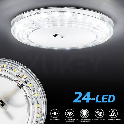 #ad 12V Stainless Steel LED Dome Light Boat Marine RV Cabin Ceiling Lamp 6quot; New $9.99