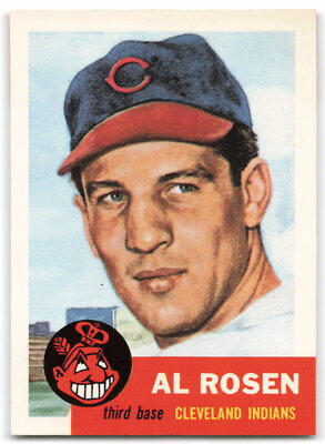 #ad 1991 Topps Archives 1953 #135 Al Rosen Bio white text Cleveland Indians 3BA $0.99