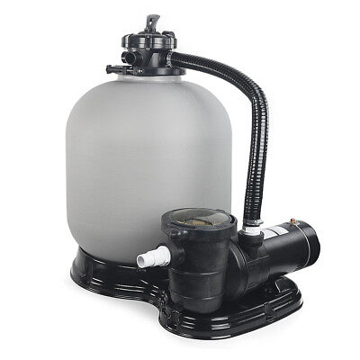 #ad XtremepowerUS 19quot; Sand Filter Above Ground 18000 Gallons Pool with 1.5HP Pump $299.95