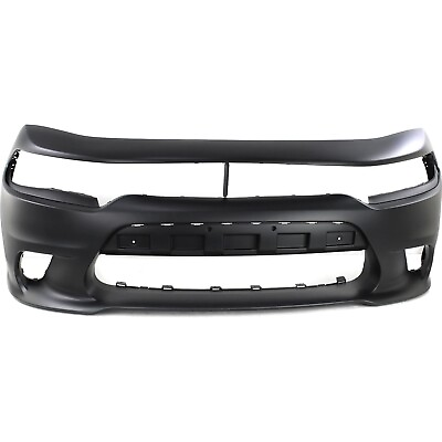 #ad Front Bumper Cover Primed For 2015 2020 Dodge Charger with Hood Scoop Model $330.89