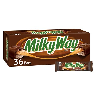 #ad MILKY WAY Candy Milk Chocolate Bars Bulk Pack Full Size 1.84 oz Pack of 36 $38.99