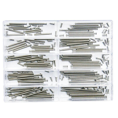 #ad 12 26mm Watch Band Clasp Tube Friction Pressure Bars Pins Rivet Ends Assortment $6.99