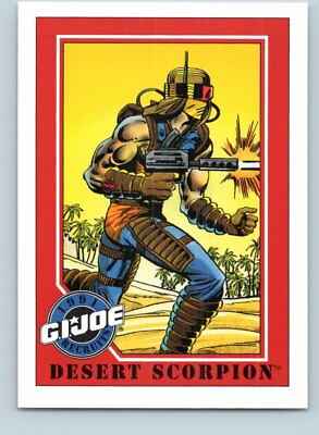 #ad 1991 Impel Hasbro GI Joe Series 1 Trading Card Desert Scorpion #130 $1.99