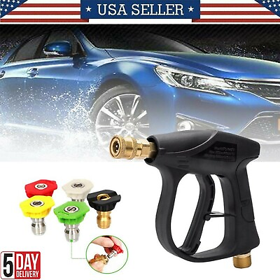 #ad Snow Foam Washer Gun Car Washes Soap Lance Cannon Spray Pressure Jet Bottle Kit $18.44