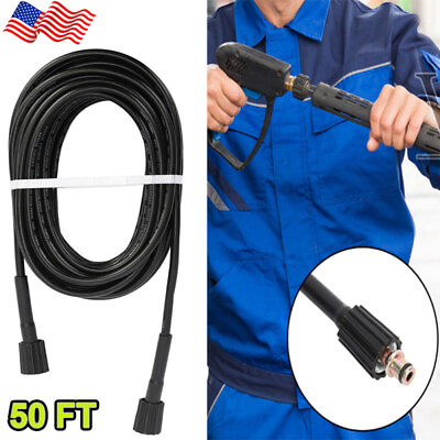 #ad 50ft 15M 1 4quot; Power Pressure Washer Hose Craftsman 3200PSI Equipment Replacement $27.99