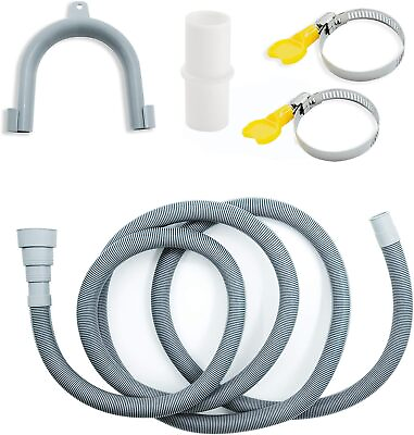 #ad Washer Drain Hose 13 FT Washing Machine Drain Line Hose Extension with 2 Hose... $27.96