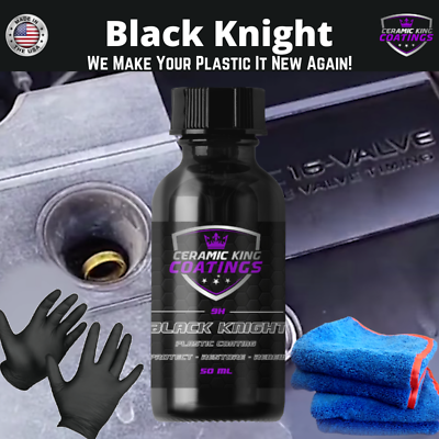 #ad Black Knight Permanent Plastic Ceramic Coating Renew Restore Protect See Video $39.95