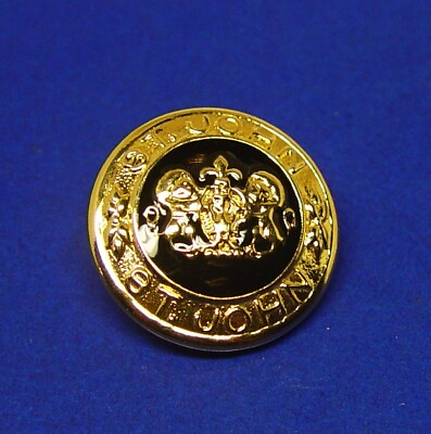 #ad ST JOHN Replacement Button 1 Large Gold Tone Enamel Style 27.5mm Good Used Cond $20.66