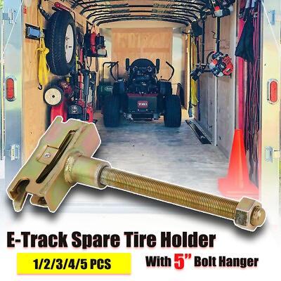 #ad E Track Spare Tire Trailer Mount w 5” Bolt Hanger Spare Wheel Carrier 1 2 3 4 5 $9.99