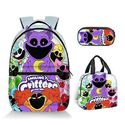 #ad 2024 Smiling Critters Catnap Monsters Backpack Shoulder Bag Cats Gift for Kids $22.71
