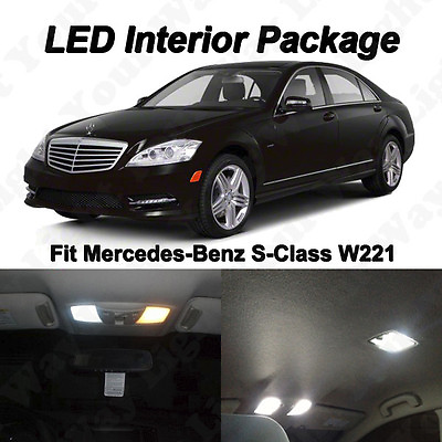 #ad 16 x Xenon White SMD LED Lights Interior Package For Mercedes Benz S CLASS W221 $28.88