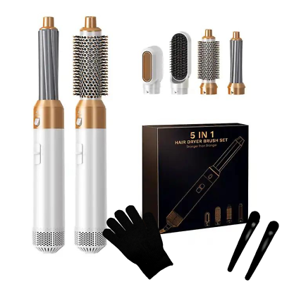 #ad Hot Air Brush Dryer Negative Ion 5 in 1 Hair Dryer Styler Electric $38.00