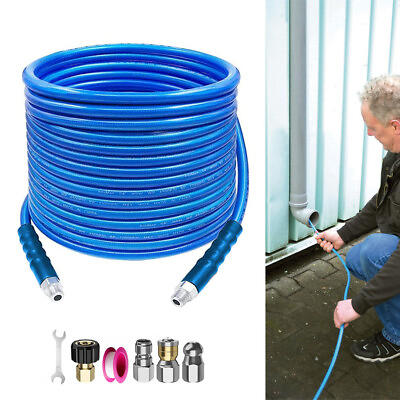 #ad #ad Sewer Jetter Kit for Pressure Washer 150FT 1 4quot; M NPT Drain Cleaner Hose 5800PSI $43.66