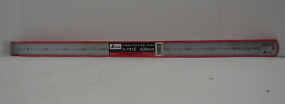 #ad Shinwa H101 E 600 mm Rigidquot;Zero Glarequot; Metric Machinist Ruler Rule Scale .5 m... $31.90