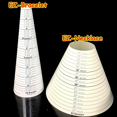 #ad EZ Bracelet Sizer Gauge Travel Size 4quot; 12.5quot; or EZ Necklace Size 11quot; 27quot; choose $13.95