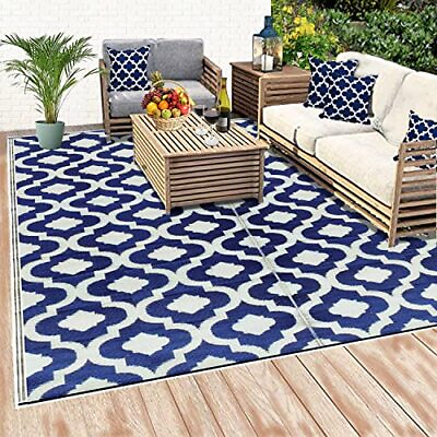 #ad #ad BalajeesUSA Outdoor Rug 5x7 feet Multi Color Reversible Portable for Ca... $43.99