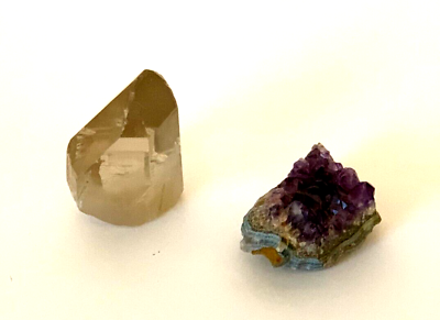 #ad One Crystal Stone and One Amethyst Cluster $3.99
