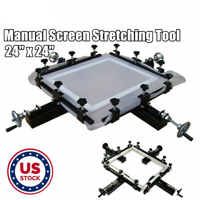 #ad USA High Precise 24quot;x24quot; Manual Screen Stretching Machine Screen Print Stretcher $188.10