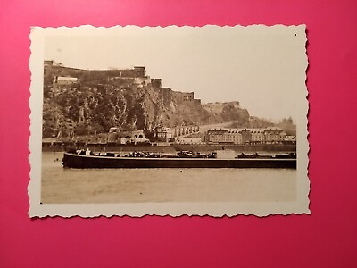 #ad #ad Altes Foto antik Schiff Boot deutsches Eck Koblenz boat ship nice old Photo 1939 EUR 9.90