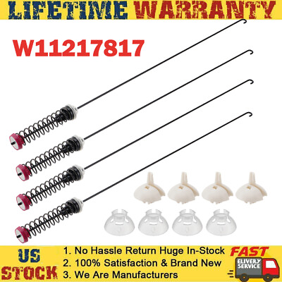 #ad #ad 26.8in Washer Suspension Rod Kit 4Pack For Whirlpool Maytag W11217817 W11159470 $43.35