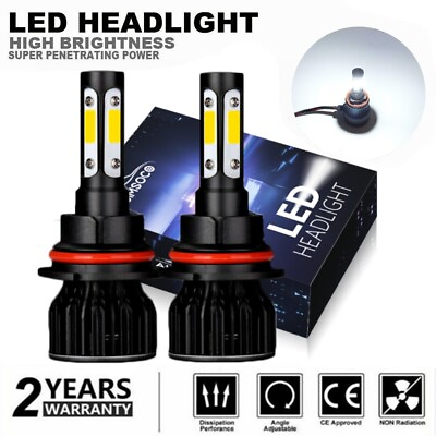 HB5 9007 LED Headlights 1000000LM LED Light Bulbs Kit High Low Beam Super Bright $16.99