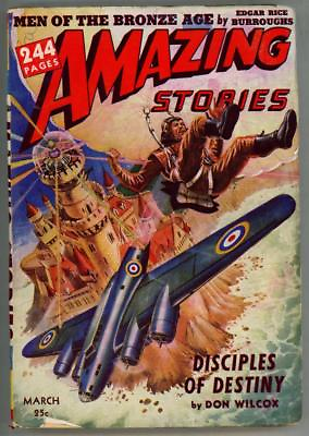 #ad Amazing Storiesquot; March 1942 Burroughs; J. Allen St. John High Grade $175.00