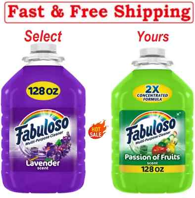 #ad New Beautiful Fabuloso Multi Purpose Cleaner Lavender Scent 128 fl oz Lemon Scen $14.99