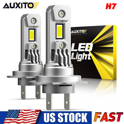 #ad AUXITO 2023 Upgraded H7 Headlight LED Bulb 90W 20000lm 600% Brighter Hi Lo Beam $42.74