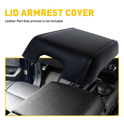 #ad 1PCS Black Car Armrest Cushion Cover Skin For Ford F150 15 20 Accessories OXILAM $14.99