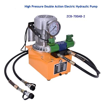 #ad High Pressure Double Action Hydraulic Pump ZCB 700AB 2 Electron Magnetic Valve $566.99