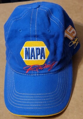 Napa Racing Hat Cap #15 NASCAR Adjustable Blue Chase #ad $12.95