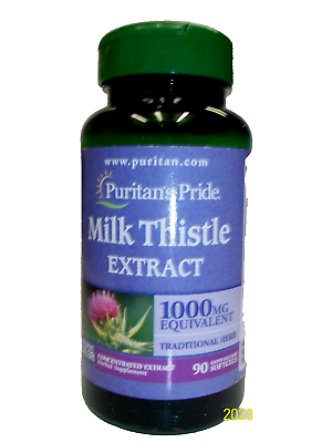 #ad Puritan#x27;s Pride Milk Thistle Extract 1000mg 90 Softgels $9.88