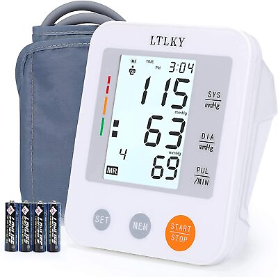 Automatic Arm Blood Pressure Monitor Digital BP Cuff Pulse Heart Rate Machine $21.99