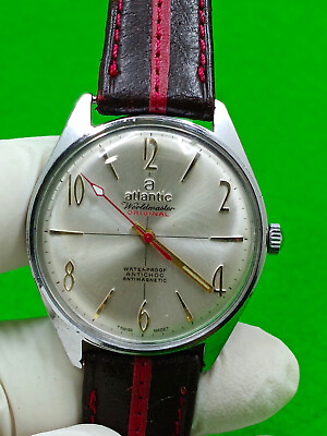 #ad Atlantic Worldmaster Original watch 21 Jewels Mechanical Manual $165.00